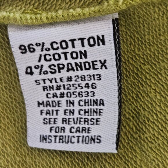 Habitat Cardigan Size Large Knit Moss Green Cotton Lagenlook - Picture 6 of 10